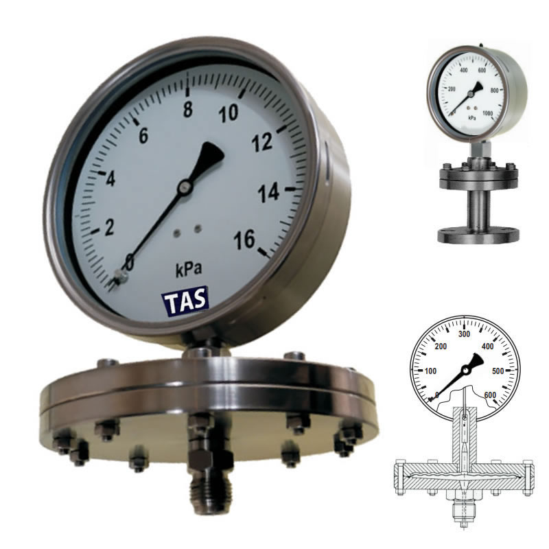 Diaphragm Operated - Industrial Pressure Gauge